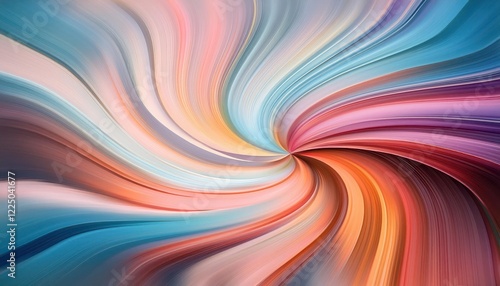 Vibrant Abstraction Motionfilled Colorful Twisted Shapes in a Striking Kaleidoscope of Hues, Captured at on photo