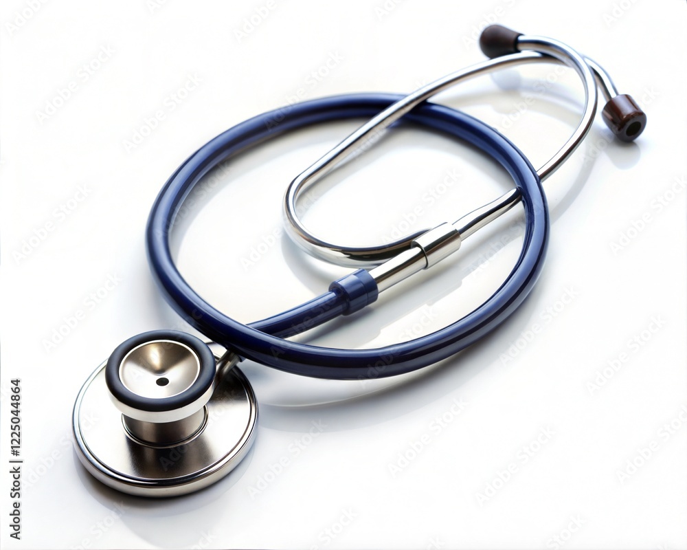Medical object stethoscope on white background. Medical object stethoscope on white background.