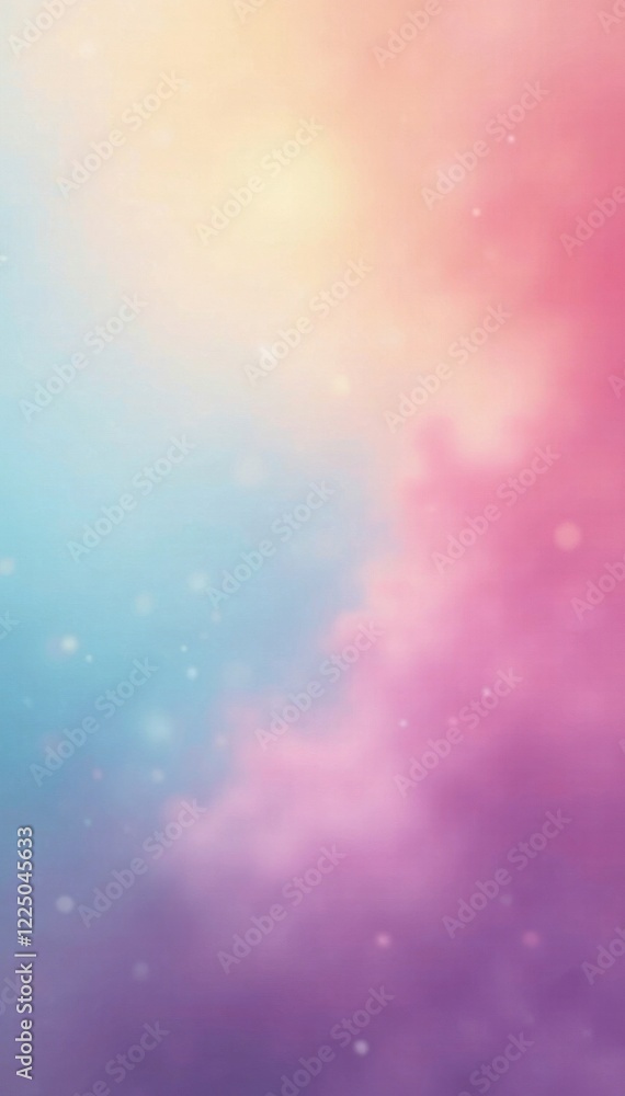 Blurred pastel blend, pink transitioning into blue and yellow Gentle, ethereal atmosphere , cloud, light Blurred pastel blend, pink transitioning into blue and yellow Gentle, ethereal atmosphere , cloud, light