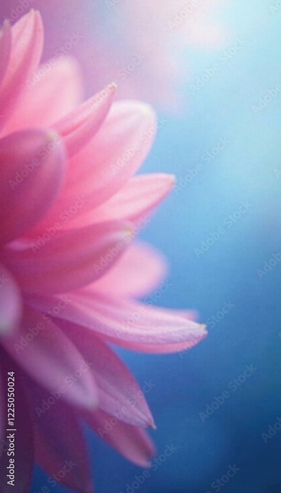 Fototapeta premium Blurred pink and blue blend, ethereal, dreamy effect , backdrop, illustration, creative