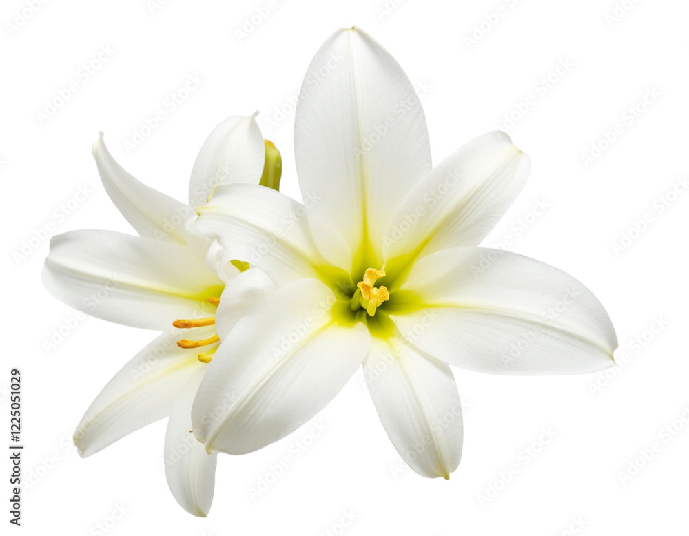 Fototapeta premium white flower isolated on white