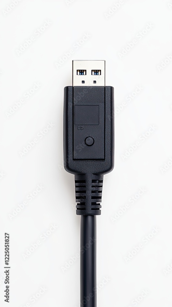 Close-up of a Modern USB Cable Connection Close-up of a Modern USB Cable Connection
