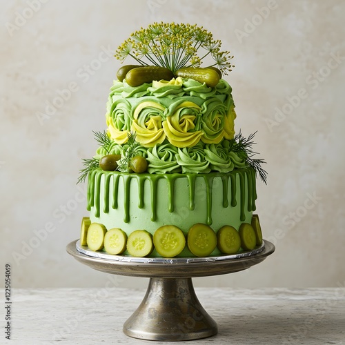 Cake made with pickels photo