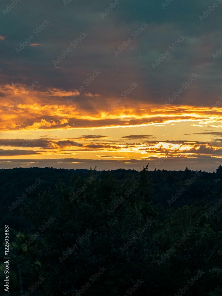 Obraz premium sunset in the mountains