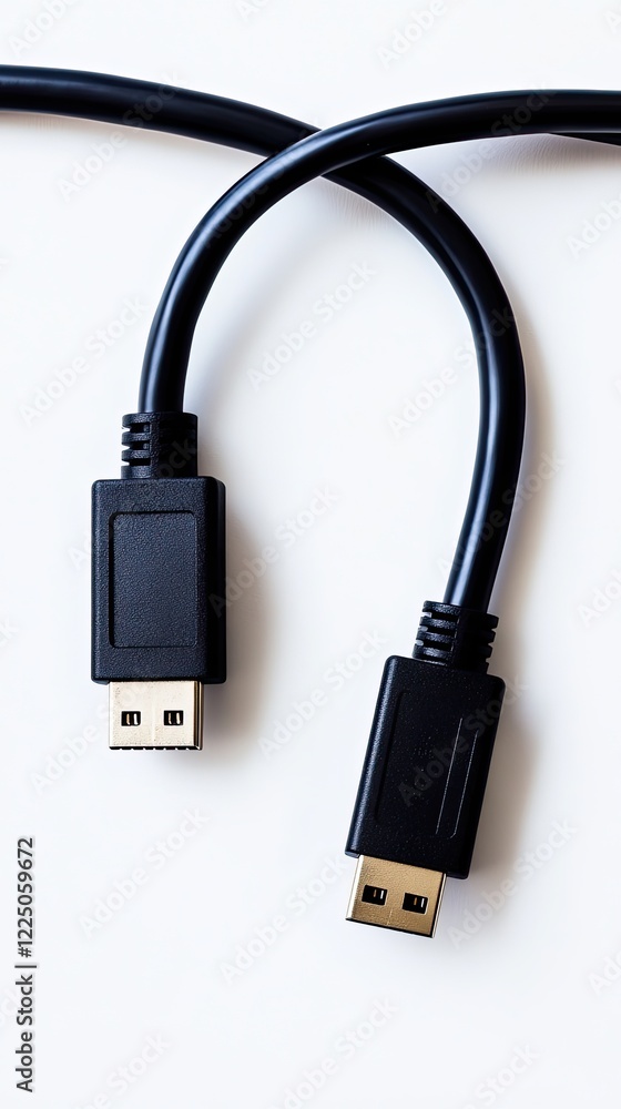 High-Quality DisplayPort Cable - Modern Connection High-Quality DisplayPort Cable - Modern Connection