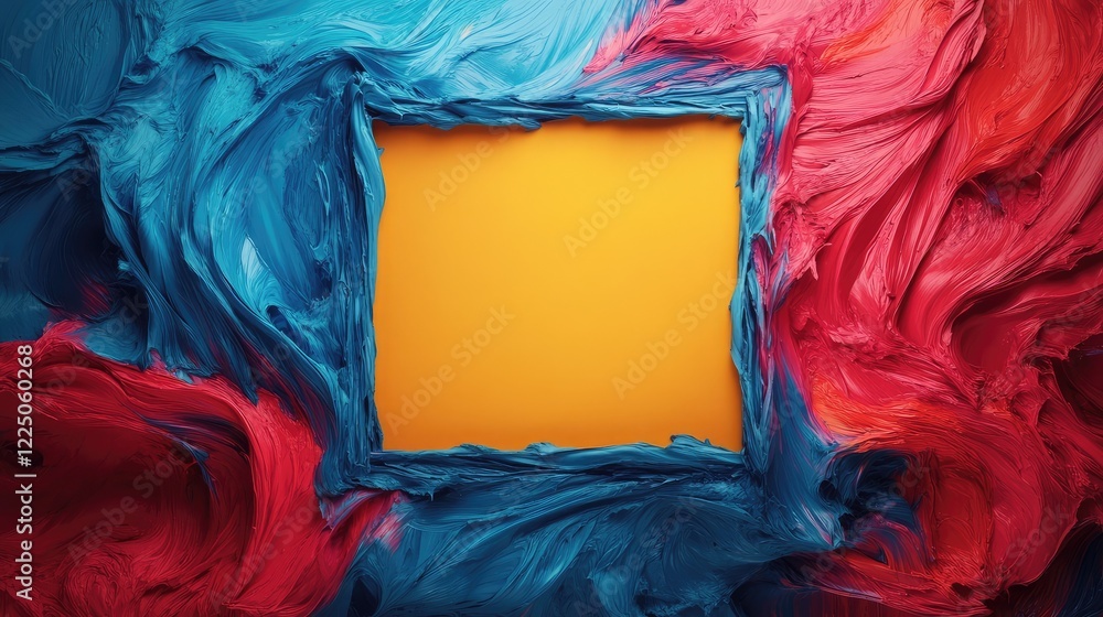 Colorful Presentation Background Featuring Square Frame Graphics Colorful Presentation Background Featuring Square Frame Graphics