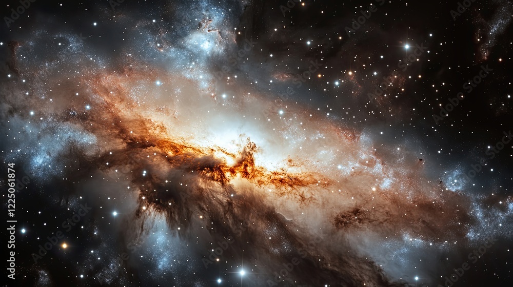 Obraz premium Awe-Inspiring Deep Space Nebula Display