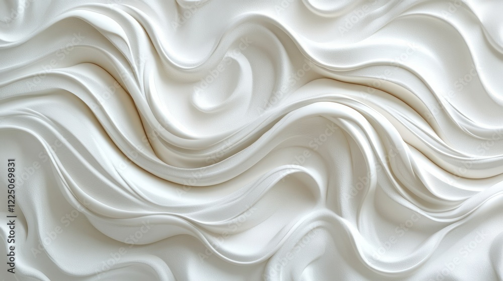 Fototapeta premium White Abstract Swirling Texture Background