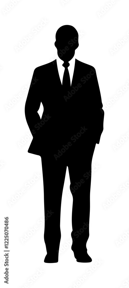 silhouette of a businessman, silhouette of a person in a suit and a tie silhouette of a businessman, silhouette of a person in a suit and a tie