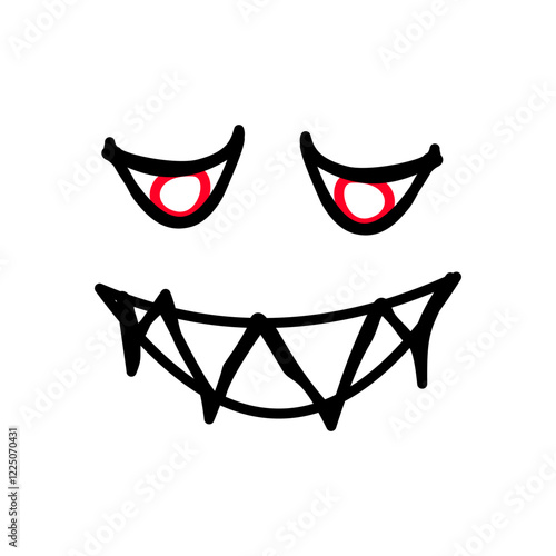 sad expression design with smile