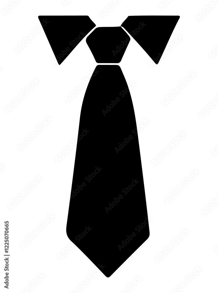 simple illustration of a tie shape in vector, vector tie silhouette illustration simple illustration of a tie shape in vector, vector tie silhouette illustration