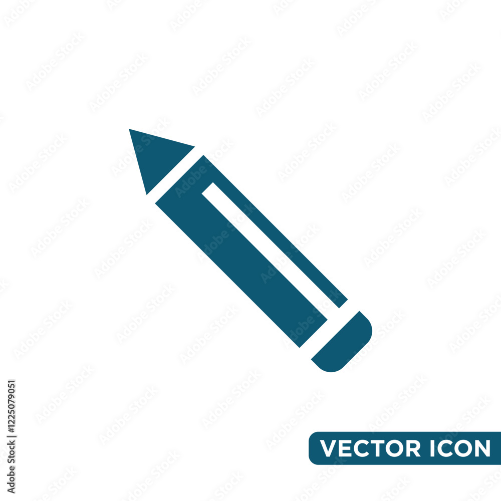 Minimalist Pencil Icon Design Template Minimalist Pencil Icon Design Template
