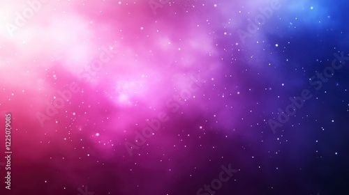 Abstract cosmic background with pink, purple, and blue nebula clouds, scattered stars, and soft lighting. Dreamy, ethereal space scene