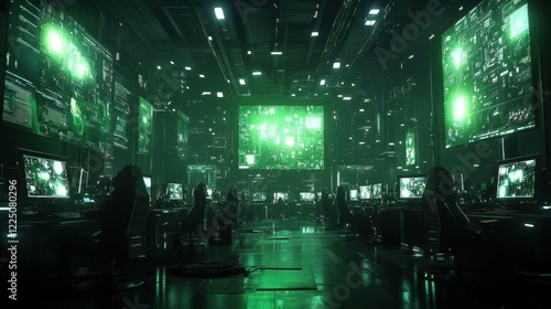 High-tech gaming tournament stage.