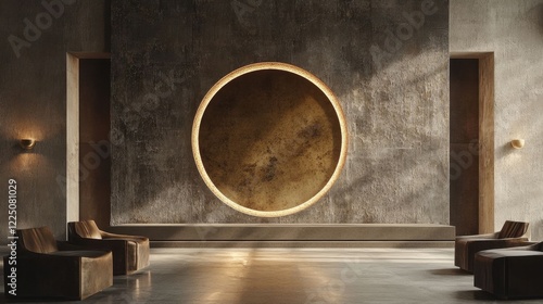 A modern, luxurious interior space.