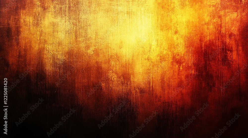 Abstract fiery texture with warm color gradient, ranging from dark brown to bright yellow. The background features a mottled and textured surface Abstract fiery texture with warm color gradient, ranging from dark brown to bright yellow. The background features a mottled and textured surface