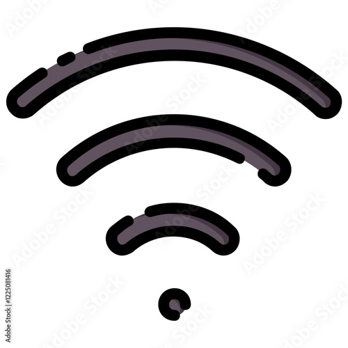 wifi vector filled outline icon