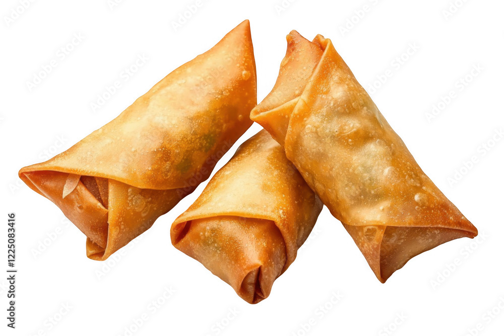 Crunchy golden spring rolls on a transparent background ideal for culinary presentations or appetizing menus, showcasing deliciousness suitable for any restaurant or home kitchen setting Crunchy golden spring rolls on a transparent background ideal for culinary presentations or appetizing menus, showcasing deliciousness suitable for any restaurant or home kitchen setting