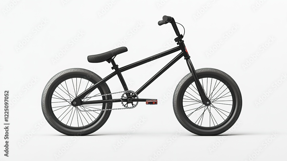 Fototapeta premium bmx bicycle white background