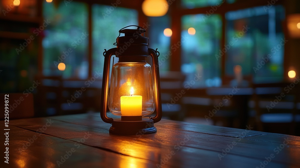 Candlelight in a Rustic Lantern: Warmth and Serenity in a Cozy Setting Candlelight in a Rustic Lantern: Warmth and Serenity in a Cozy Setting