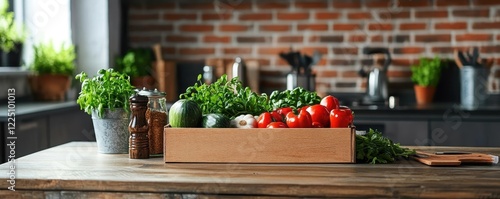 Rustic Kitchen Interior wit...