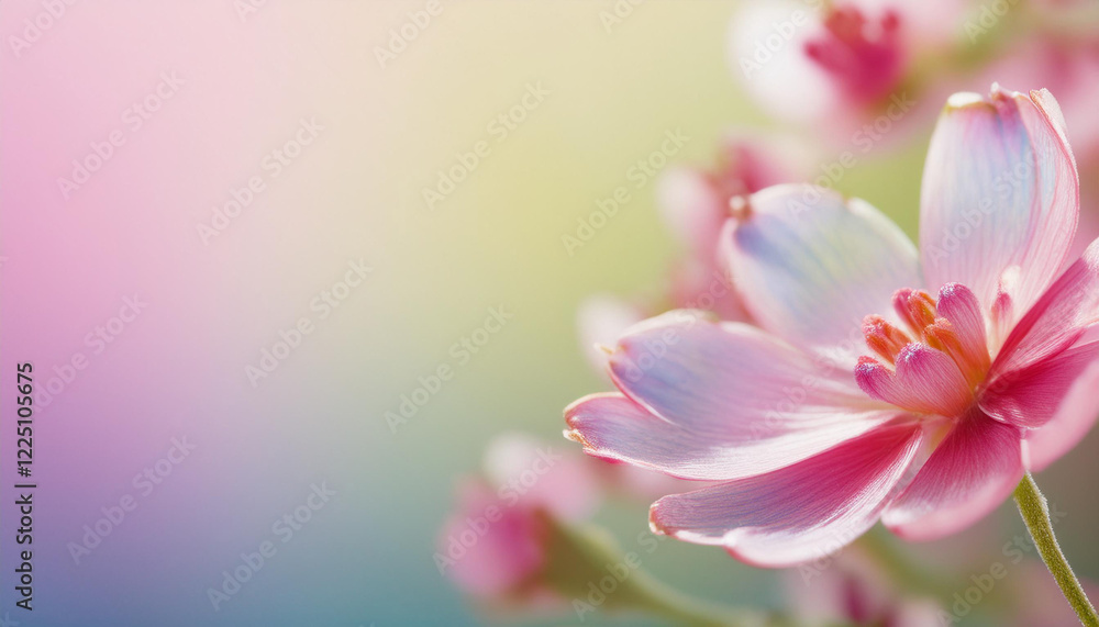 Fototapeta premium Pink spring flower background