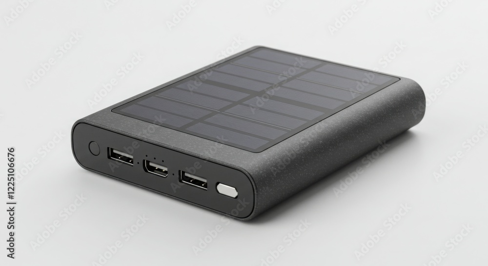 Solar Powered Portable Charger Power Bank with USB Ports Solar Powered Portable Charger Power Bank with USB Ports