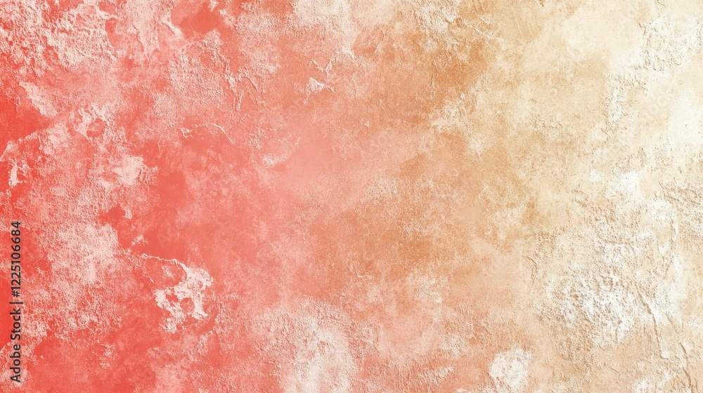Fototapeta premium Abstract background with red and beige tones, textured surface, gradient effect, speckled pattern. Ideal for design projects needing a vintage or