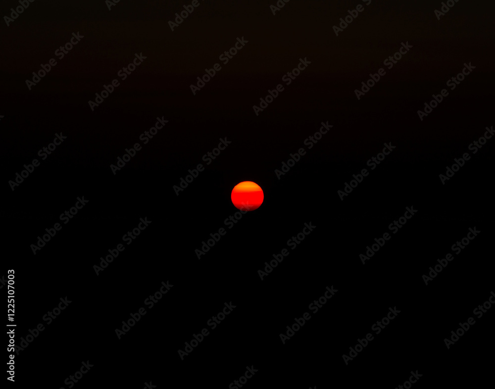 Red sunrise or sunset scenery view. Dark theme landscape. Red sunrise or sunset scenery view. Dark theme landscape.