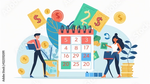 Happy People Celebrating Payday with Event or Salary Payout