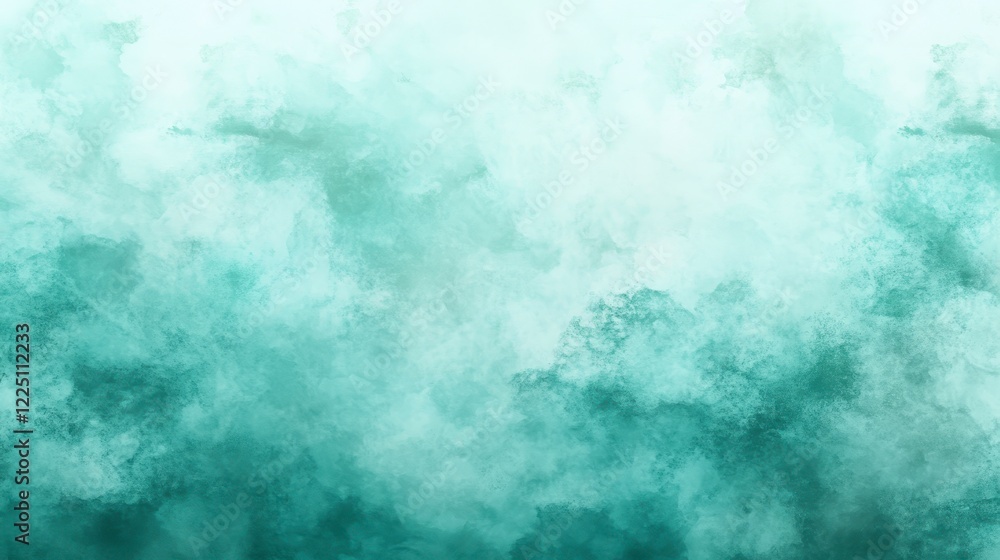 Abstract teal and white watercolor wash background. Soft, textured, and ethereal, this image features a blend of light and dark shades creating a Abstract teal and white watercolor wash background. Soft, textured, and ethereal, this image features a blend of light and dark shades creating a