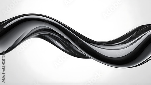 Wallpaper Mural Abstract Black Liquid Wave Design Swirling Motion Torontodigital.ca