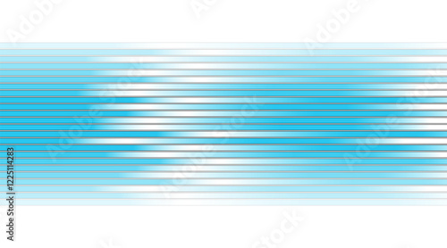 Blue minimal stripes and black outlines abstract background. Vector geometric design