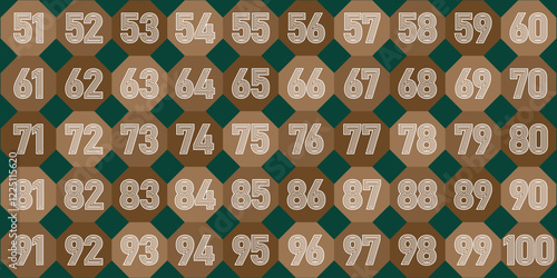 Numbers 1 to 50 educational for children learning to memorize cute gradation numbers for kids