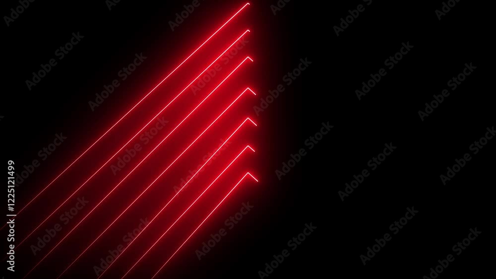 Abstract neon glowing red laser line triangle shape loop animation.Neon arrows design texture pattern abstract wallpaper live performance concert. 4k Abstract neon glowing red laser line triangle shape loop animation.Neon arrows design texture pattern abstract wallpaper live performance concert. 4k