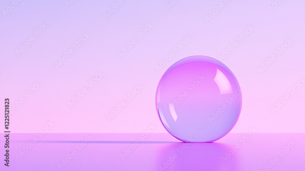 innovative rendering of single water droplet refracting soft lavender hues on minimalist gradient backdrop innovative rendering of single water droplet refracting soft lavender hues on minimalist gradient backdrop