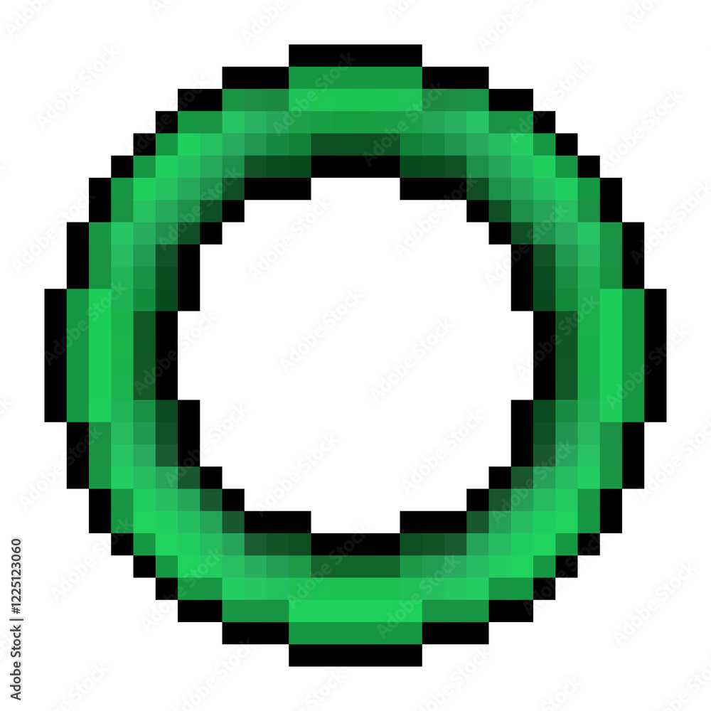 Obraz premium green circle on a transparent background