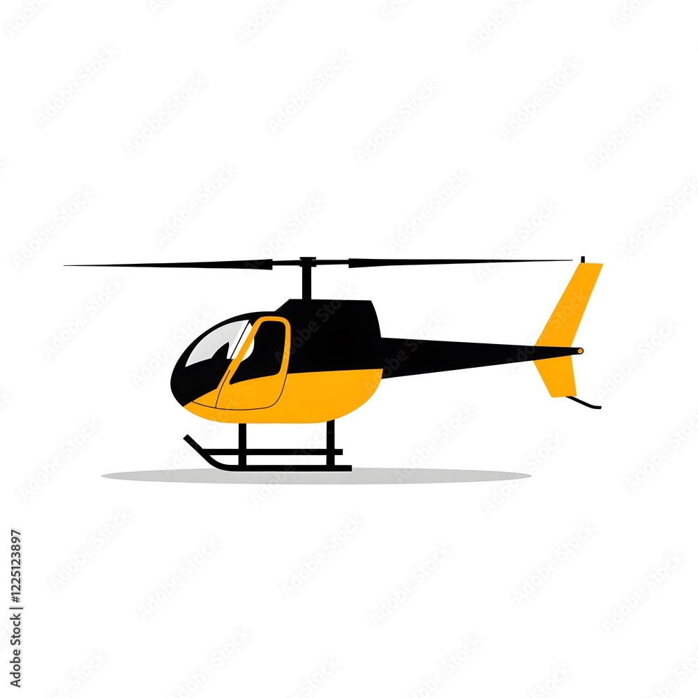 Fototapeta premium helicopter vector illustration
