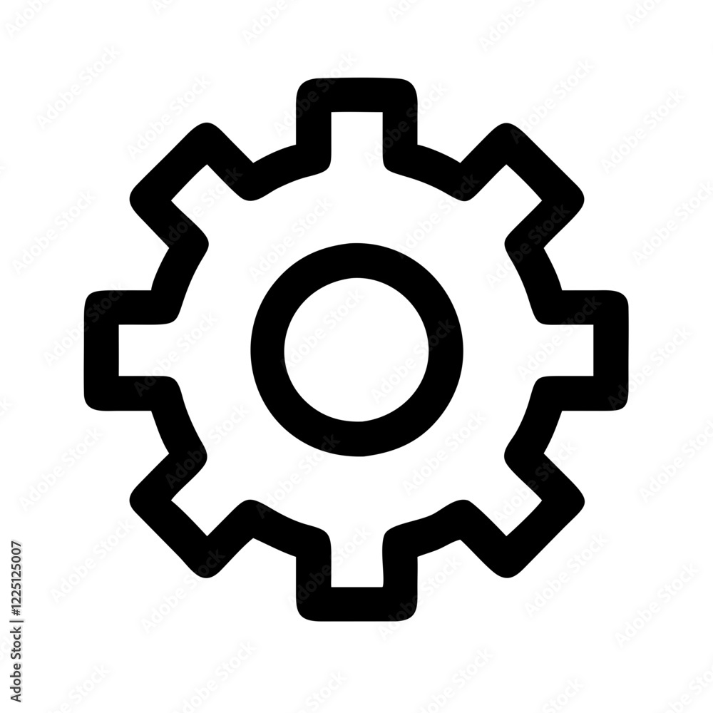 gear icon black graphic design for technology and engineering gear icon black graphic design for technology and engineering