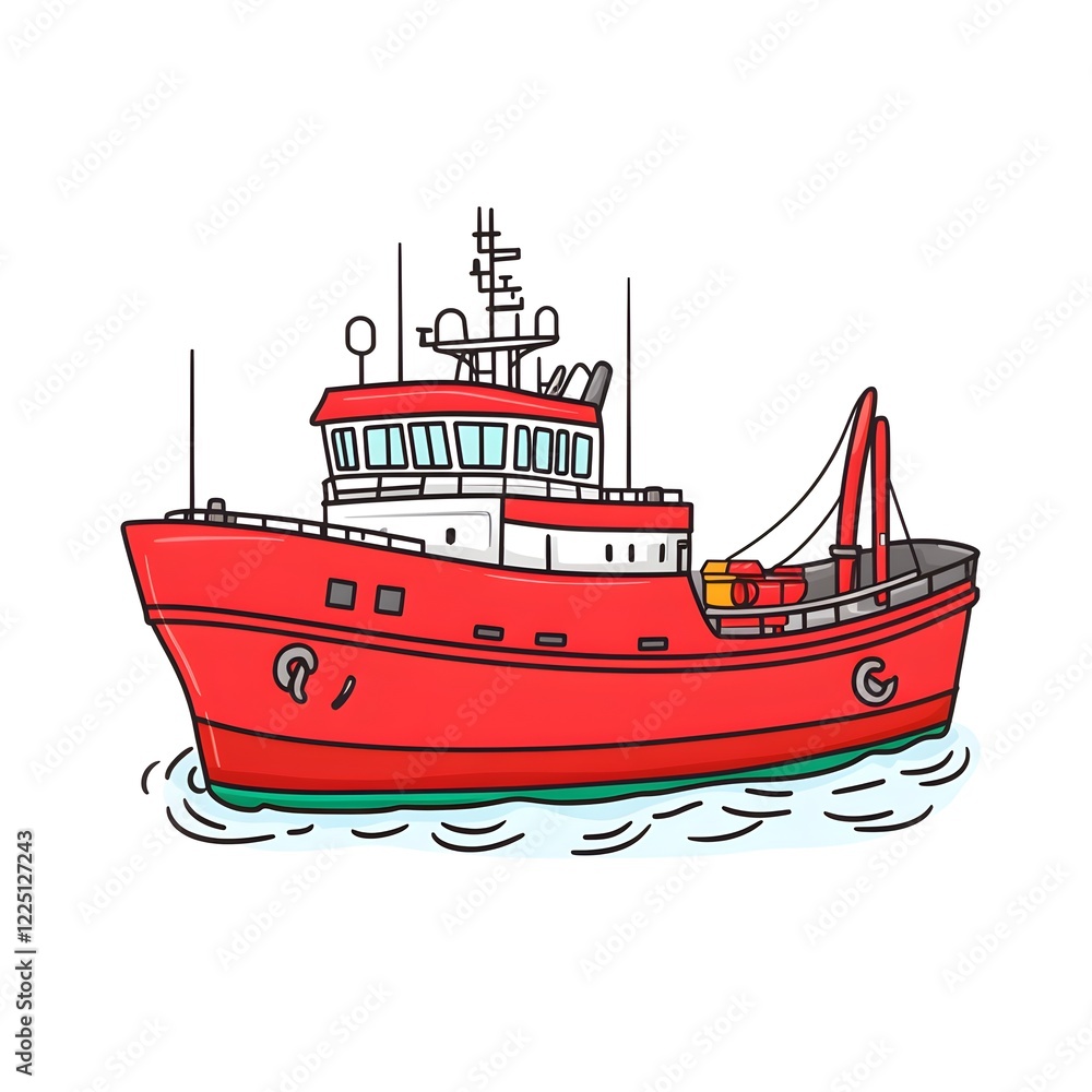 Fototapeta premium ship in the sea