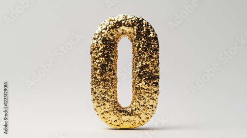 gold number of one thousand dollar isolated on white background, 3D render photo