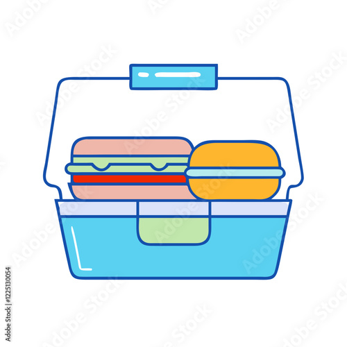 lunchbox icon, lunchbox vector illustration-simple illustration of lunchbox, perfect for lunchbox logos and icons