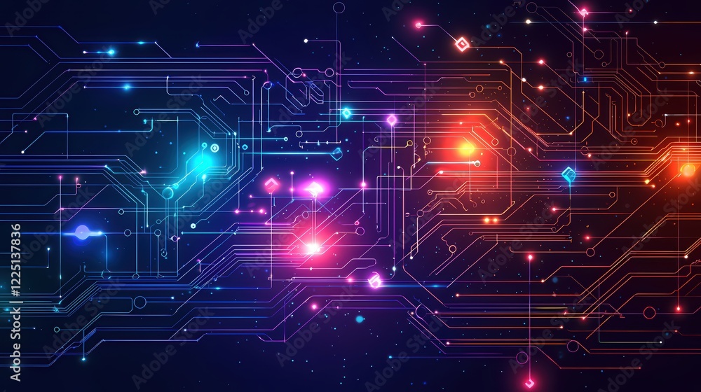 Abstract Digital Circuit Board Network Technology Design Abstract Digital Circuit Board Network Technology Design