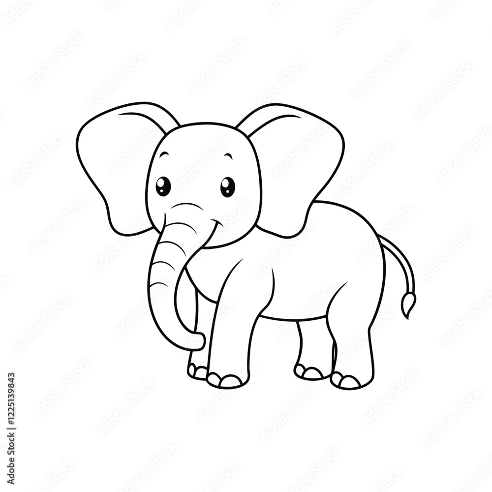 Elephant calf baby.eps Elephant calf baby.eps