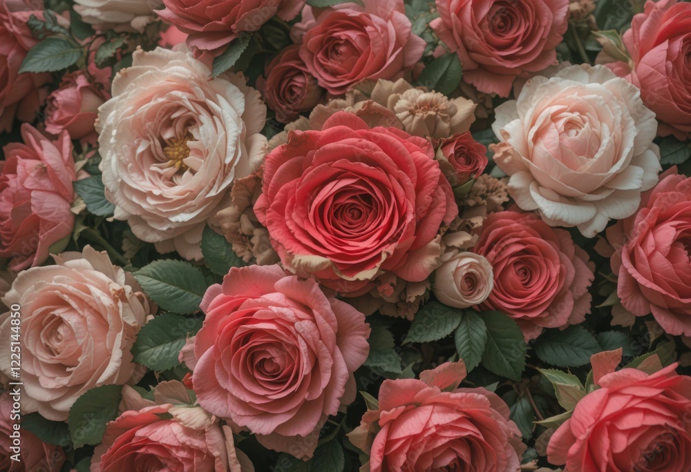 bouquet of beautiful rose flowers, wedding background