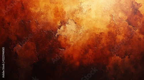 Wallpaper Mural Abstract background with warm color palette, predominantly gold, orange, and brown tones. The texture is mottled and speckled, suggesting a cosmic or Torontodigital.ca