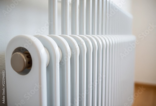 Wallpaper Mural close up of central heating radiator at home, heating and temperature control concept Torontodigital.ca