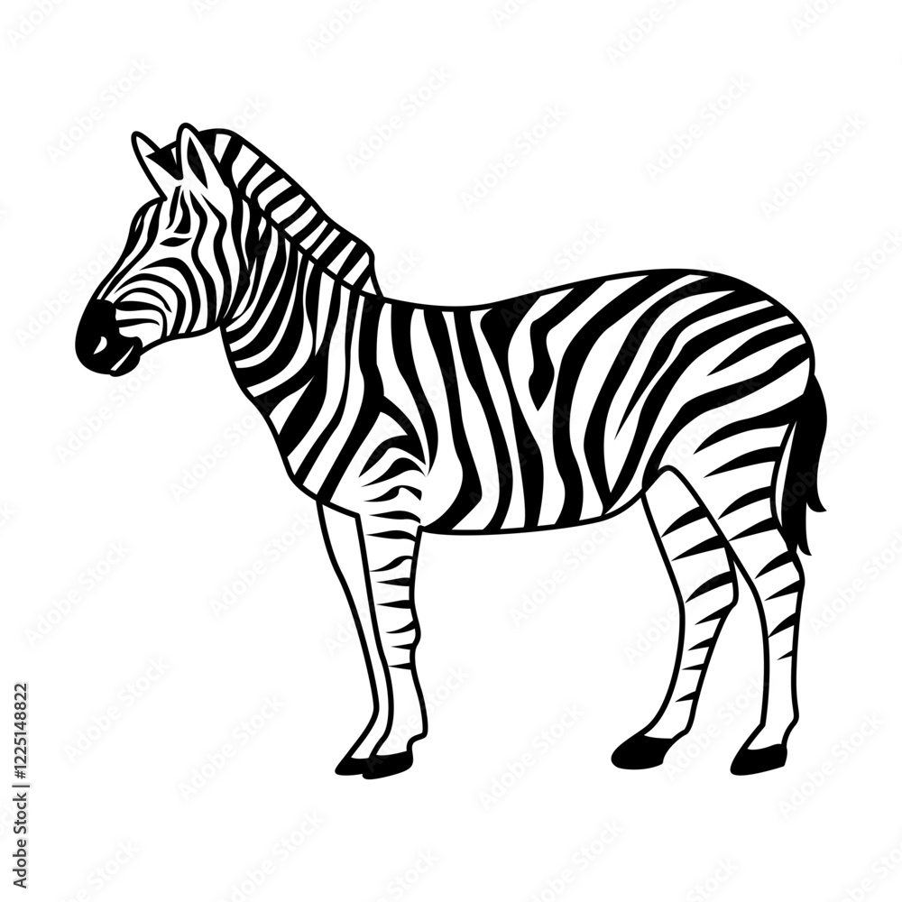 Obraz premium Zebra Illustration