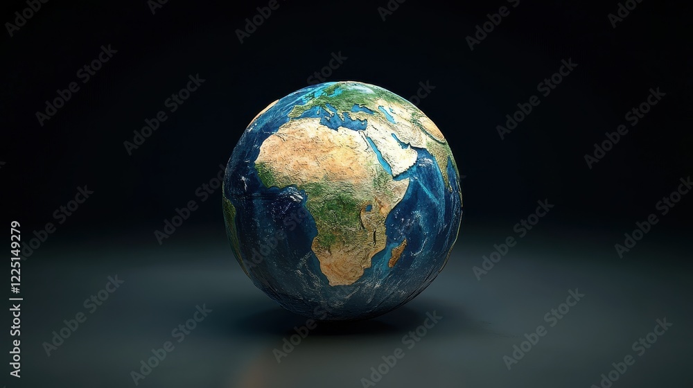 Digital globe, trade network highlighted, 3D illustration. Digital globe, trade network highlighted, 3D illustration.