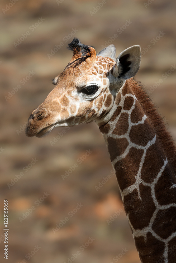 African Reticulated giraffe (Giraffa reticulata)